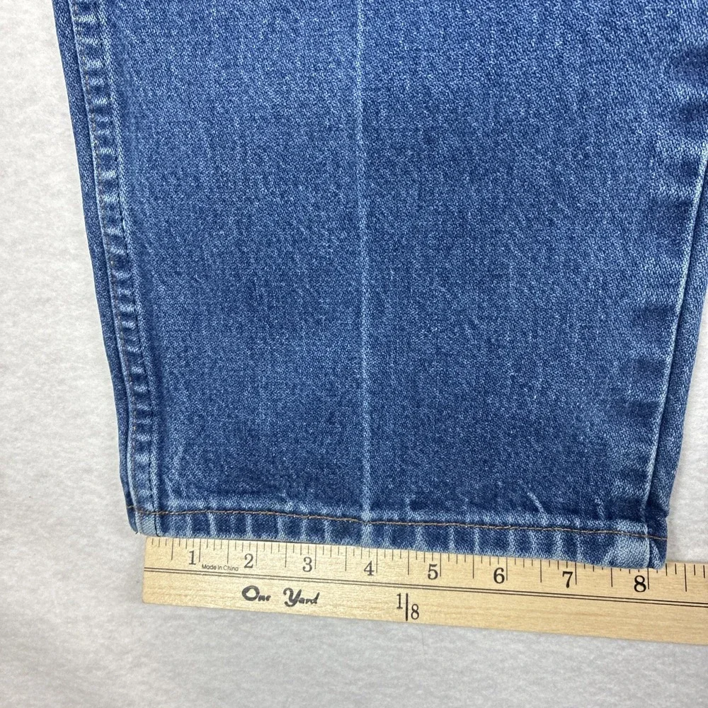 Wrangler Mens Blue Jeans Denim Size 35x32 Straight Leg Classic Fit‎ Western